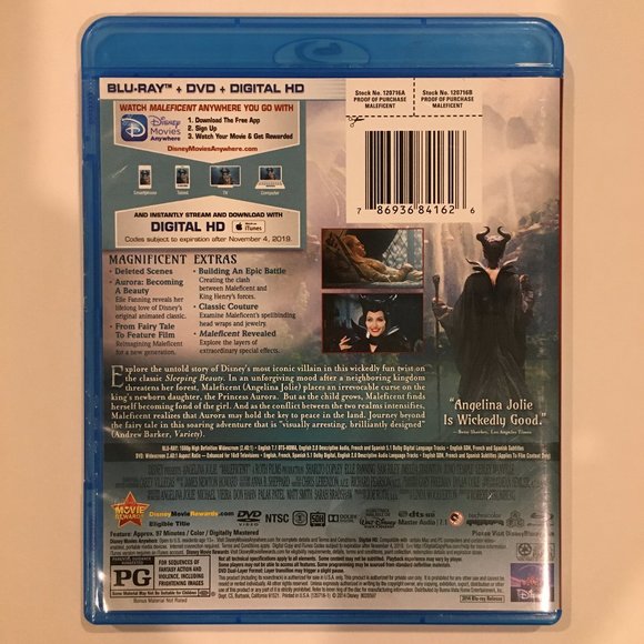 Disney MALEFICENT Blu-ray & DVD - Picture 4 of 5